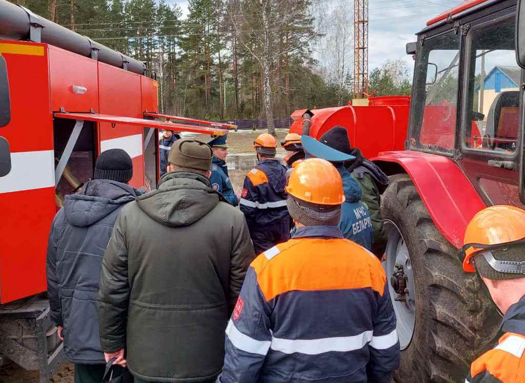 Проверили готовность лесхоза  к пожароопасному периоду Барановичи МЧС